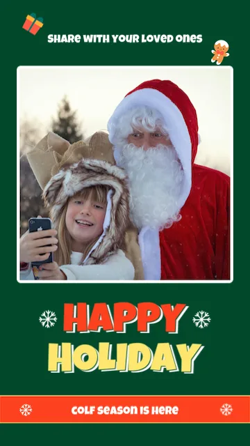 Happy Holiday Santa Photo Story