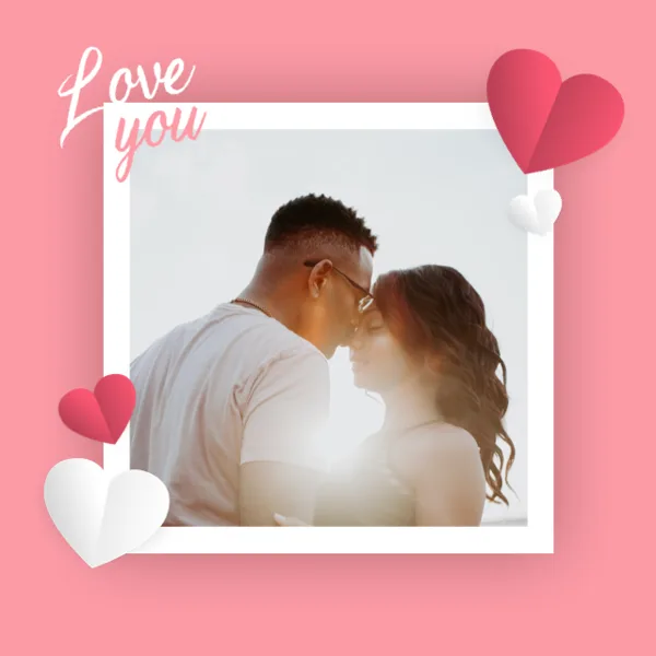 Romantic Love Card Design