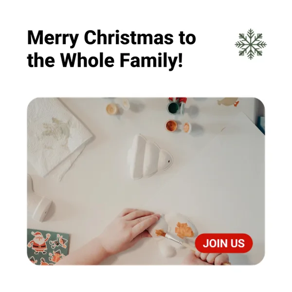 Merry Christmas Family Join Us Post