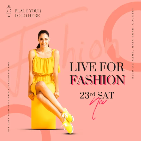 Live For Fashion Event Poster