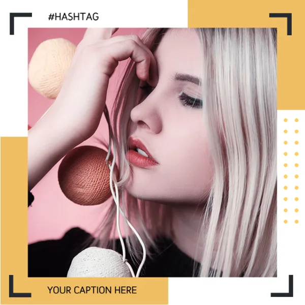 Creative Hashtag Design With Accessories