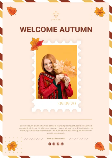Welcome Autumn Seasonal Poster