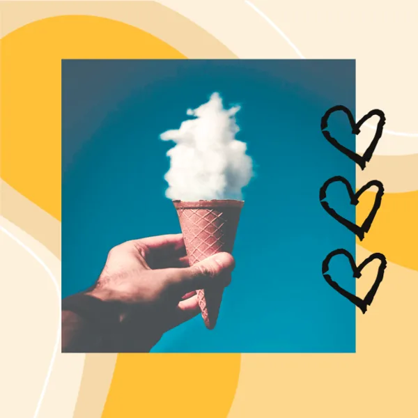Creative Ice Cream Cloud Art