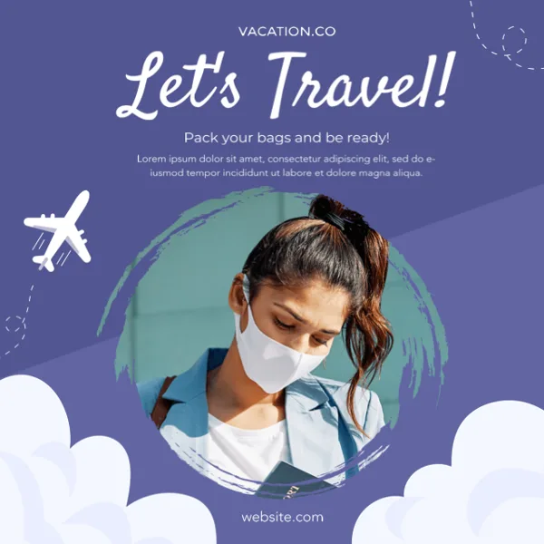Travel Promotion Advertisement With Airplane