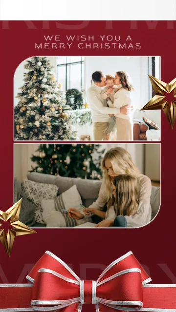 Merry Christmas Photo Collage Story