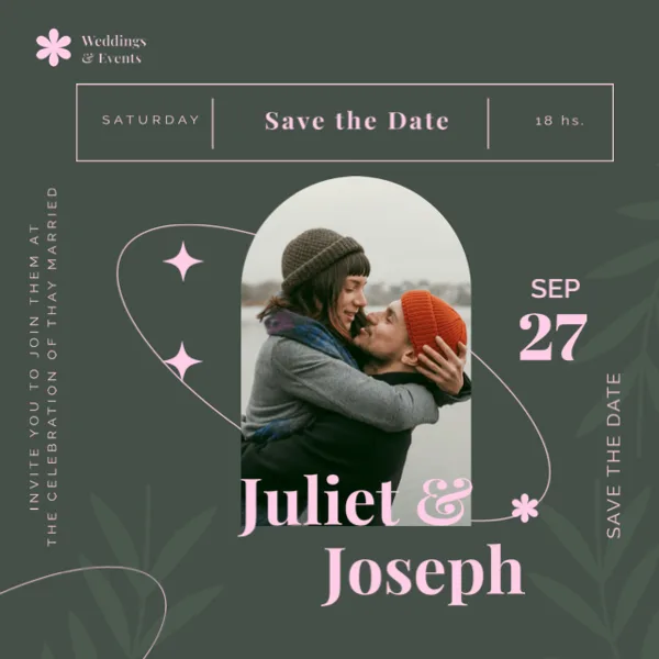 Save the Date Wedding Invite