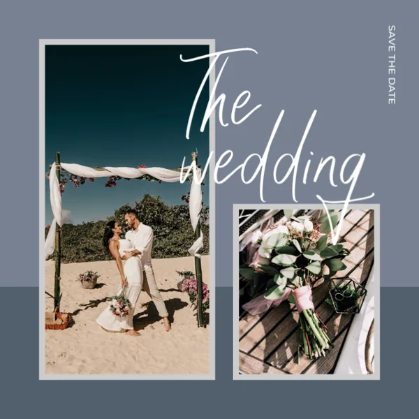 Beach Wedding Save Date
