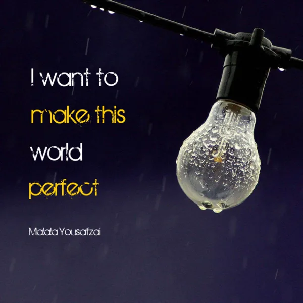 Inspiring Quote About Perfect World