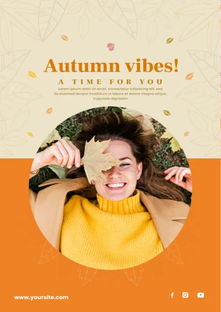 Autumn Vibes Poster Design