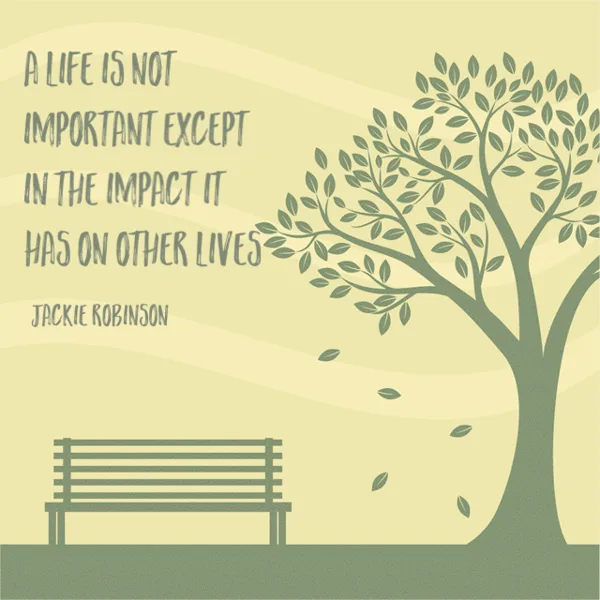 Life Impact Inspirational Quote Illustration