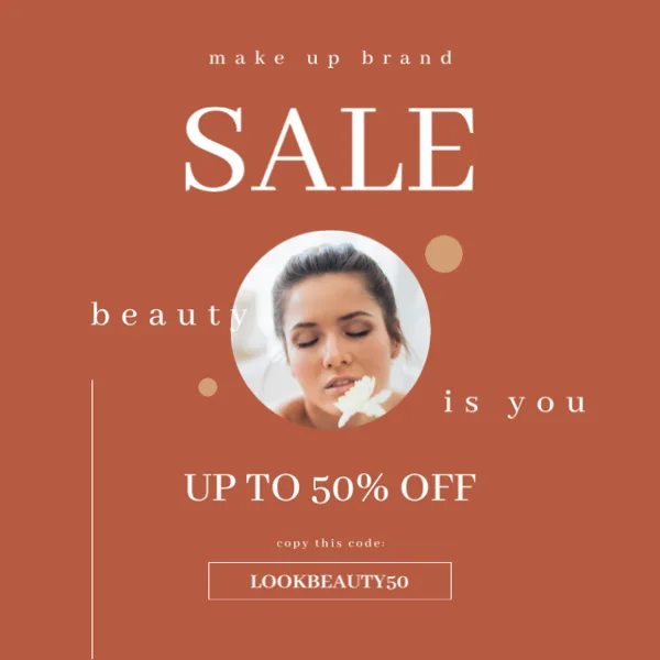 Makeup Brand Sale Discount Promotion