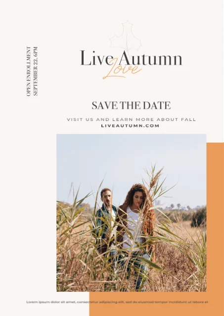 Save The Date Autumn Event