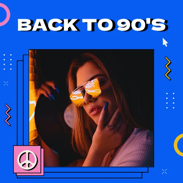 Retro Back To 90's Nostalgia Design