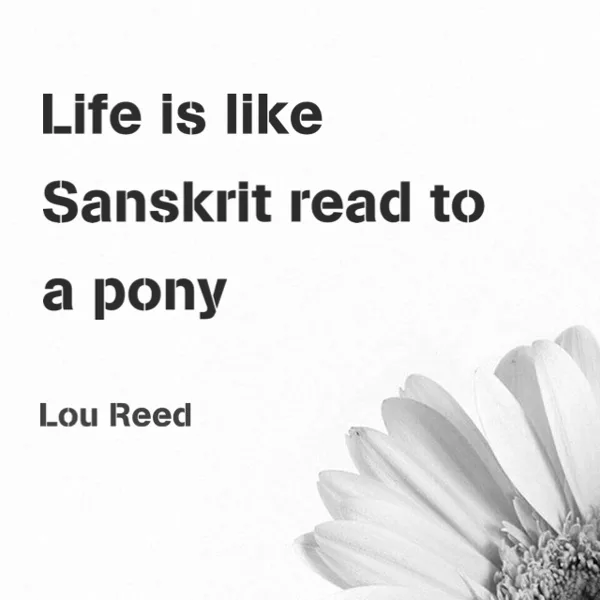Abstract Life Comparison Inspirational Quote