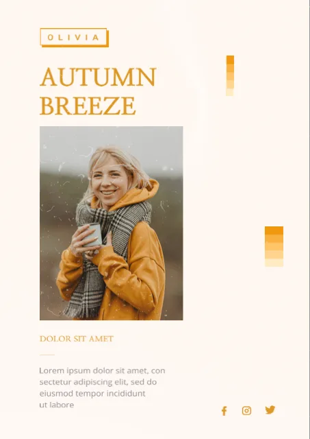 Autumn Breeze Warm Coffee Moment