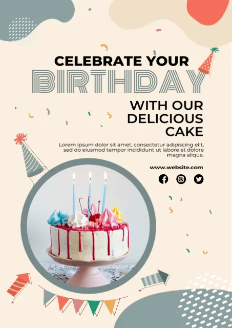 Celebrate Birthday With Delicious Cake