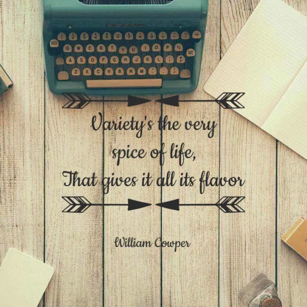 Life Variety Inspirational Quote Design