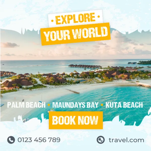 Explore Beautiful World Travel Promotion Post