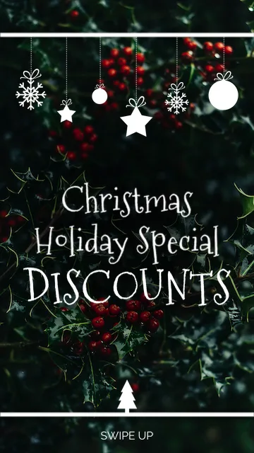 Christmas Holiday Discount Story
