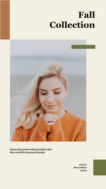 Elegant Fall Collection Fashion Poster