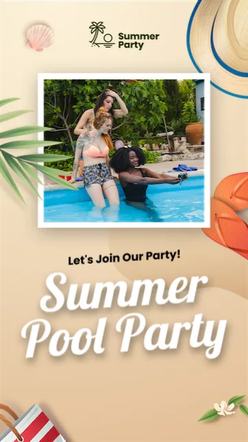 Summer Poolside Relaxation Moments