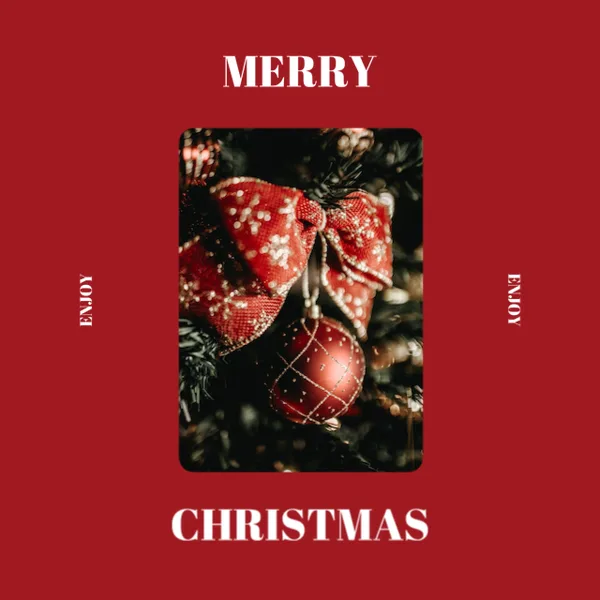 Merry Christmas Ornament Post