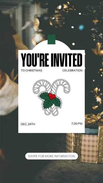 Christmas Celebration Invitation Story