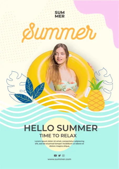 Relaxing Summer Poster For Nature