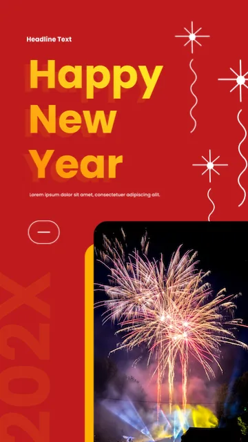 Happy New Year Fireworks Story