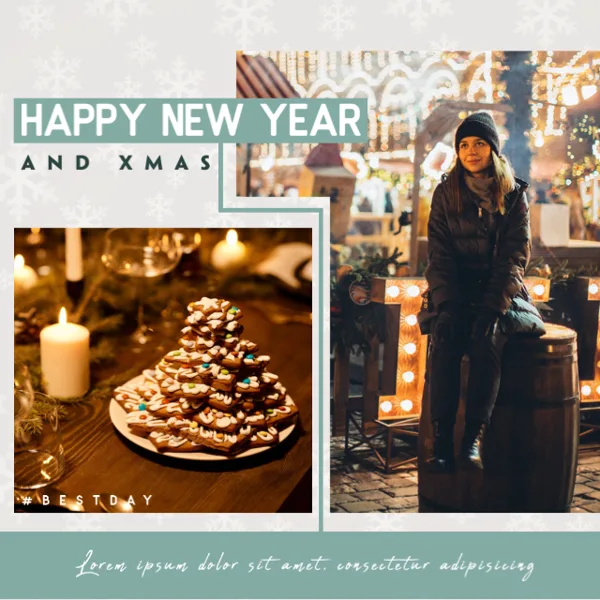 Joyful Christmas And New Year Wishes