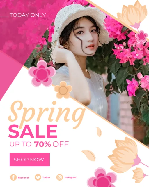 Spring Sale Highlighting Floral Beauty