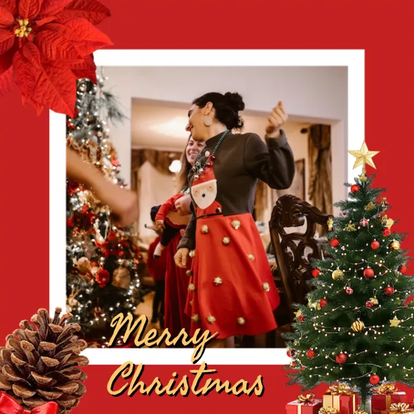Merry Christmas Family Moment Post