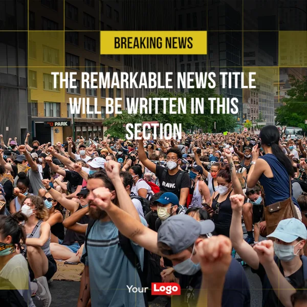 Crowd Breaking News Report Post