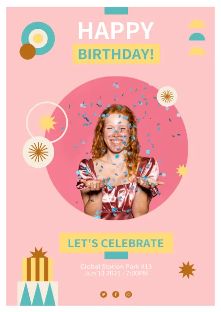 Joyful Celebration With Birthday Confetti