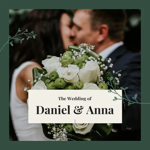 Romantic Wedding Moment With Flowers