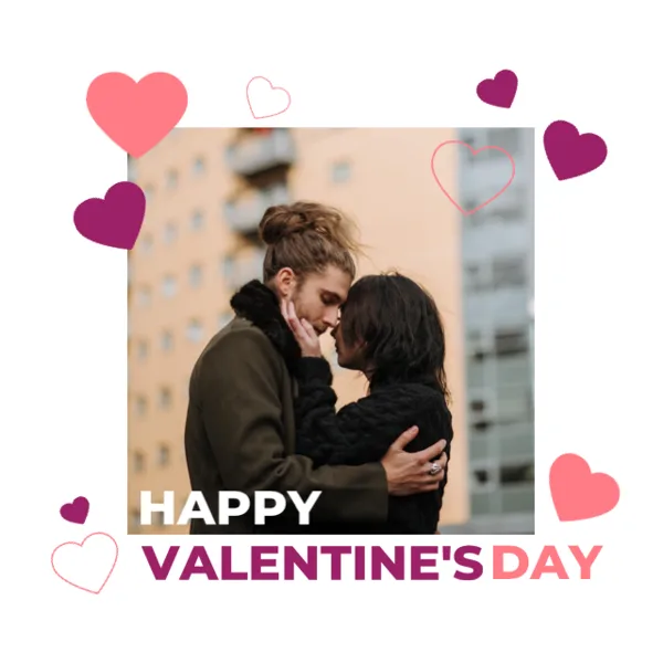 Romantic Couple Celebrating Valentine's Day