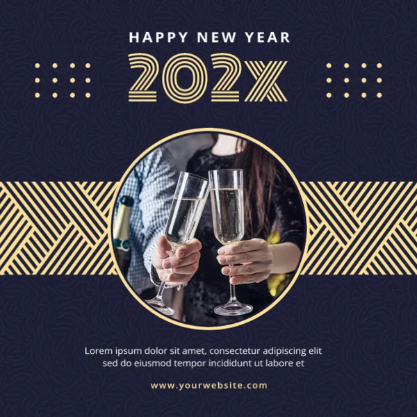 New Year Greetings With Warm Hugs